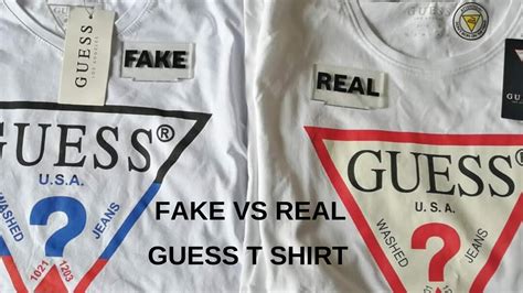 how to spot fake guess shirt